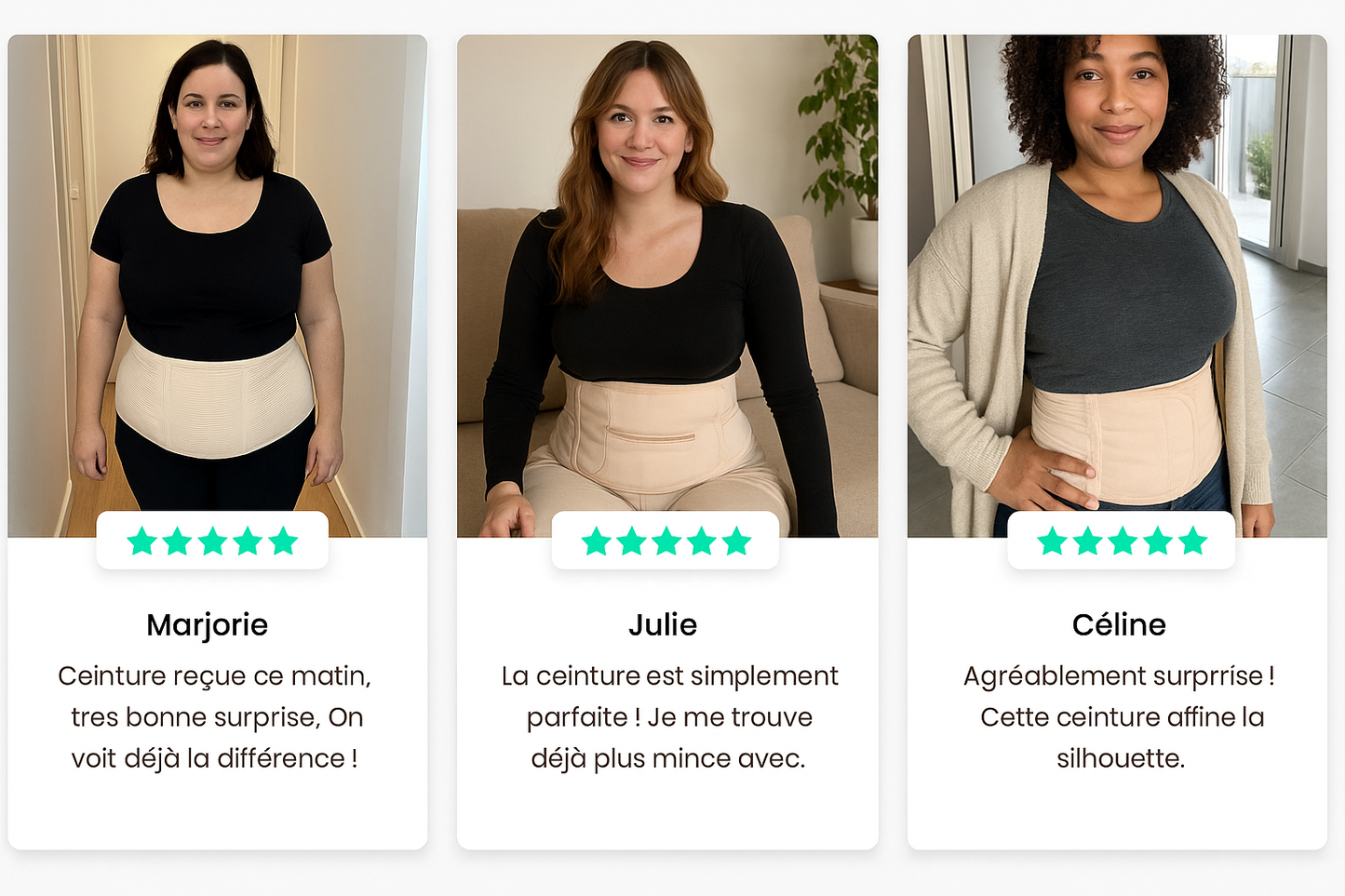 ConfortFit, La Ceinture Sculptante & Maintien Dos et Ventre