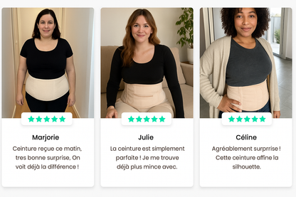 ConfortFit, La Ceinture Sculptante & Maintien Dos et Ventre